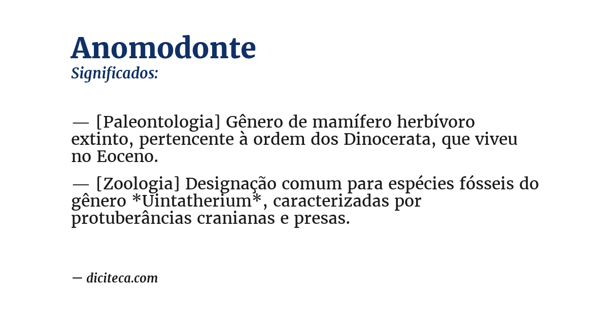 Significado de anomodonte