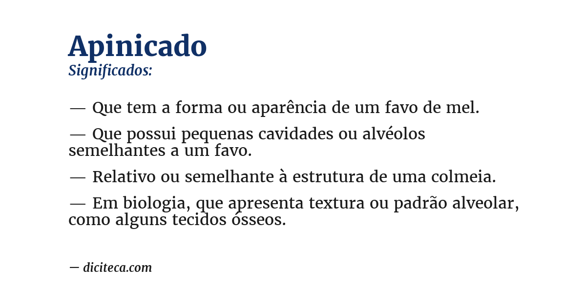 Significado de apinicado