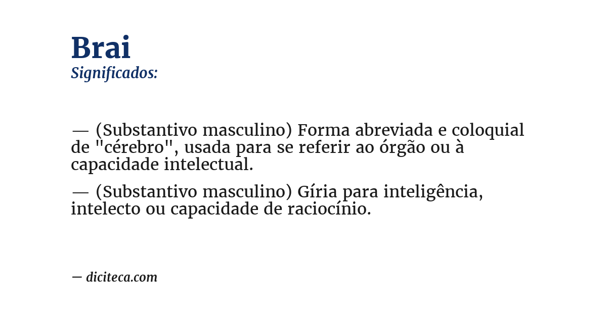 Significado de brai