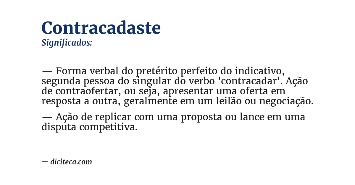 Significado de contracadaste