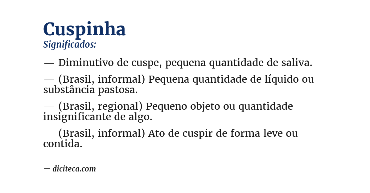 Significado de cuspinha