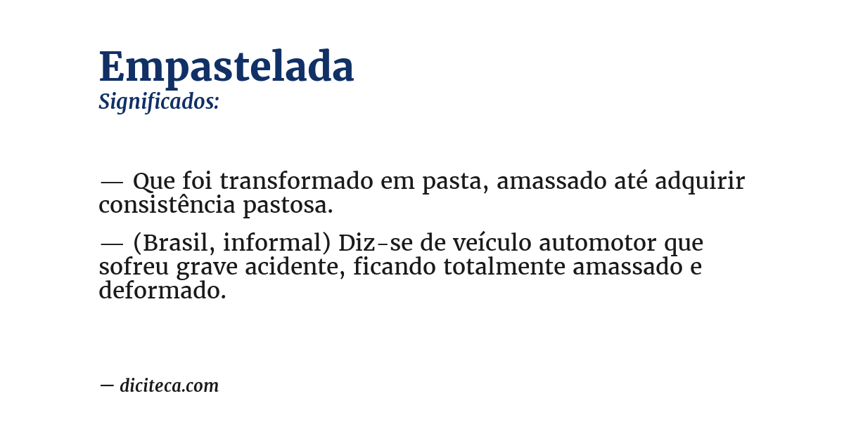 Significado de empastelada