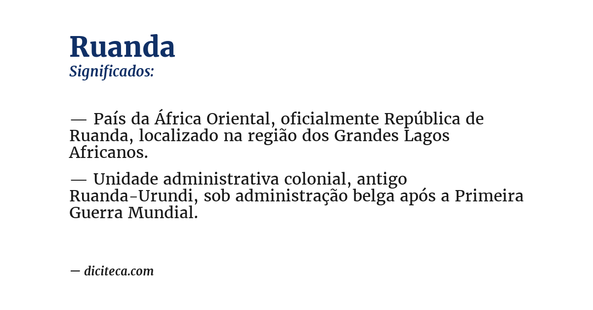 Significado de ruanda