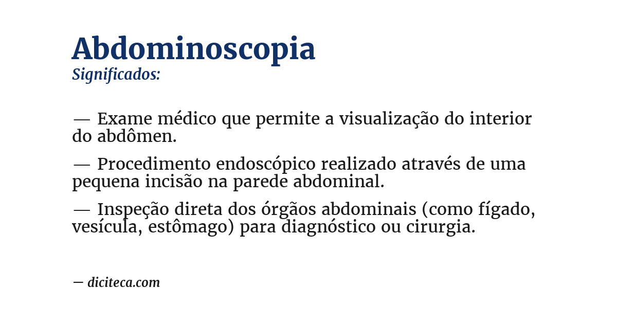 Significado de abdominoscopia