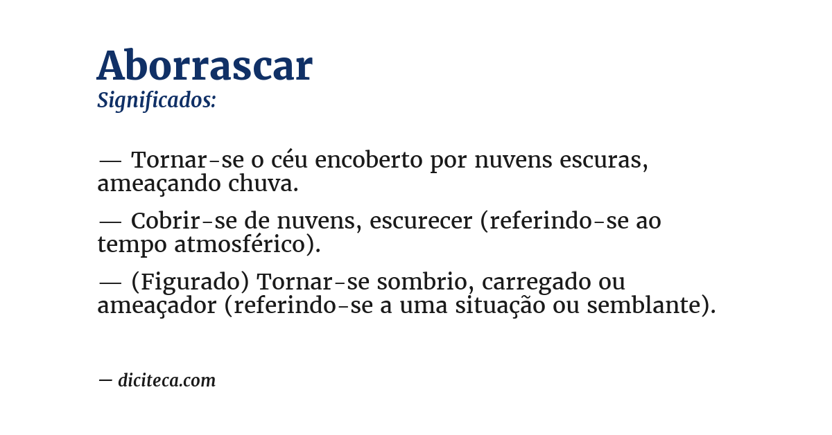 Significado de aborrascar