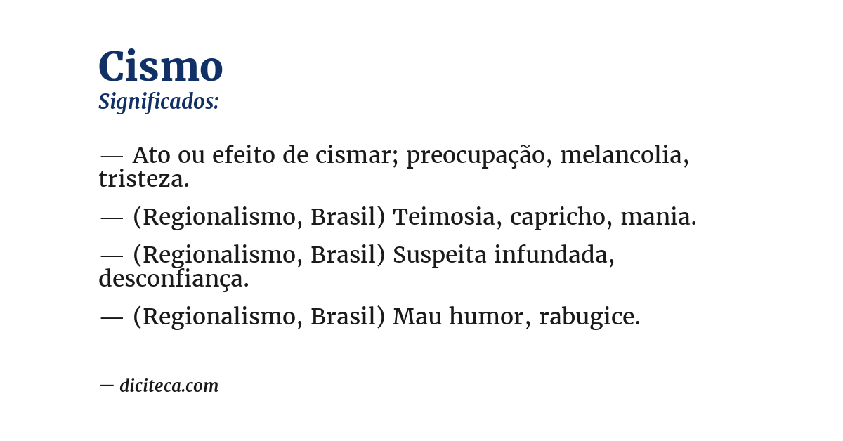 Significado de cismo