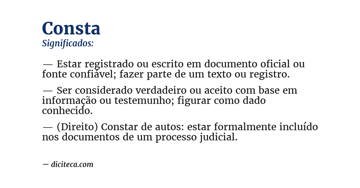 Significado de consta