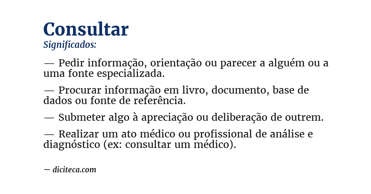 Significado de consultar