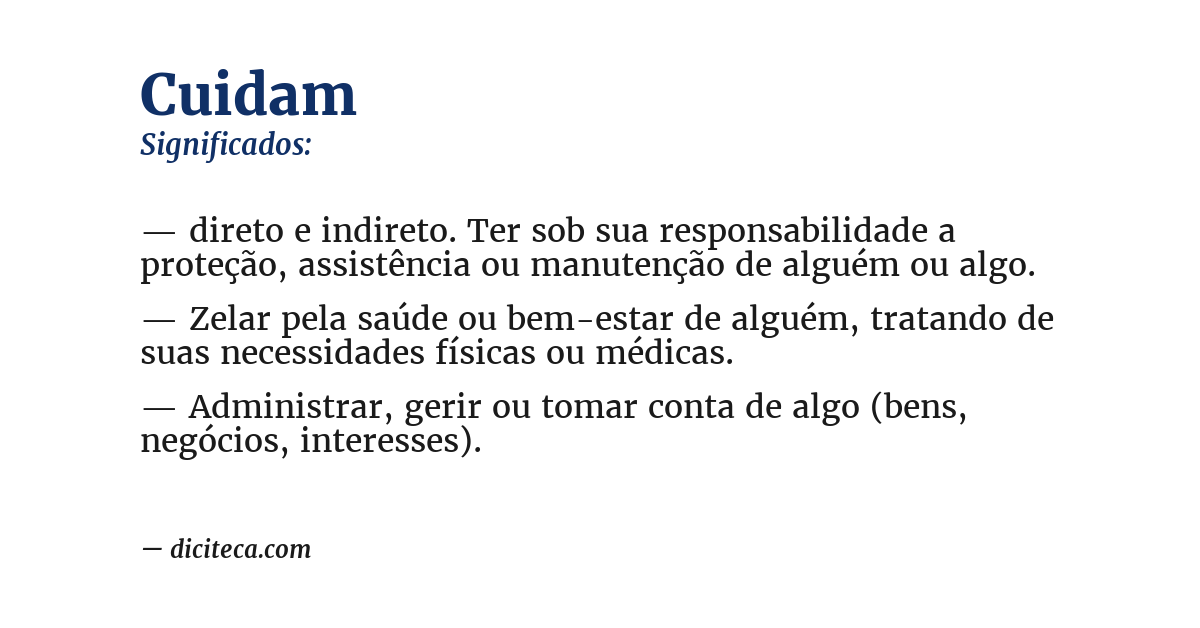 Significado de cuidam