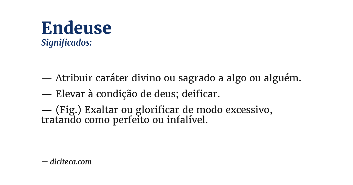 Significado de endeuse