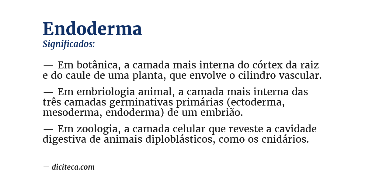 Significado de endoderma