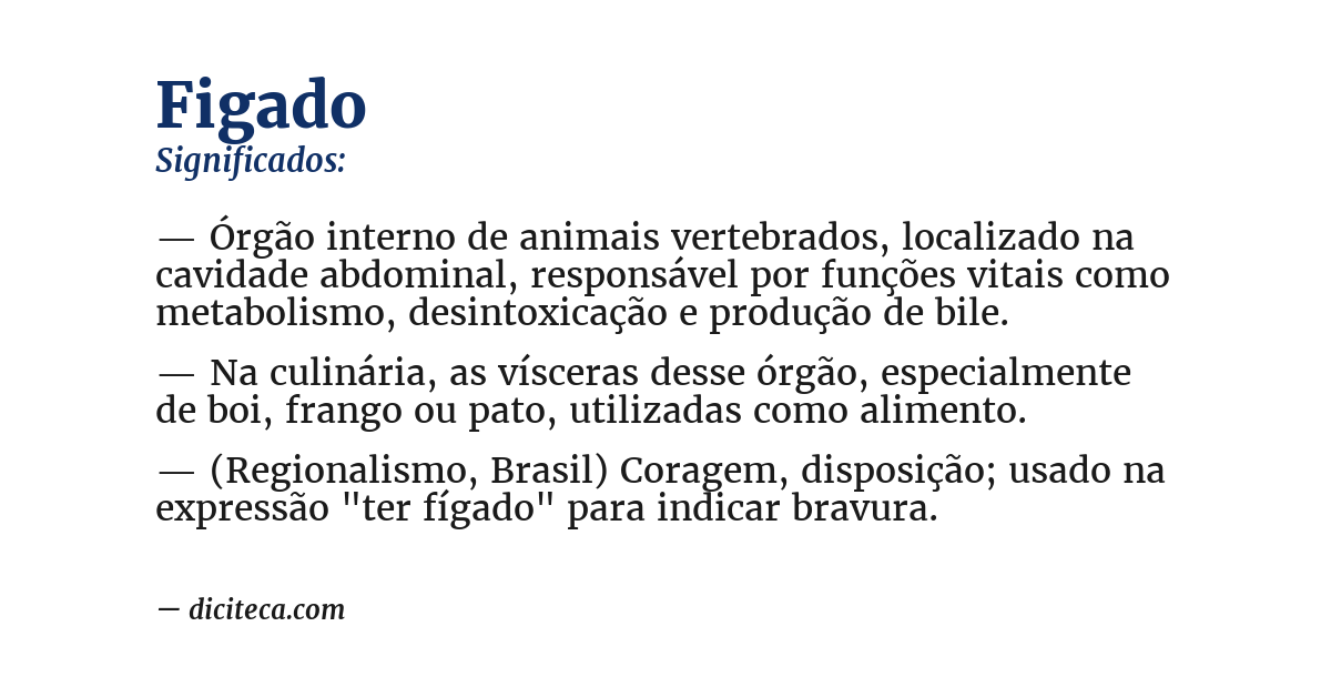 Significado de figado