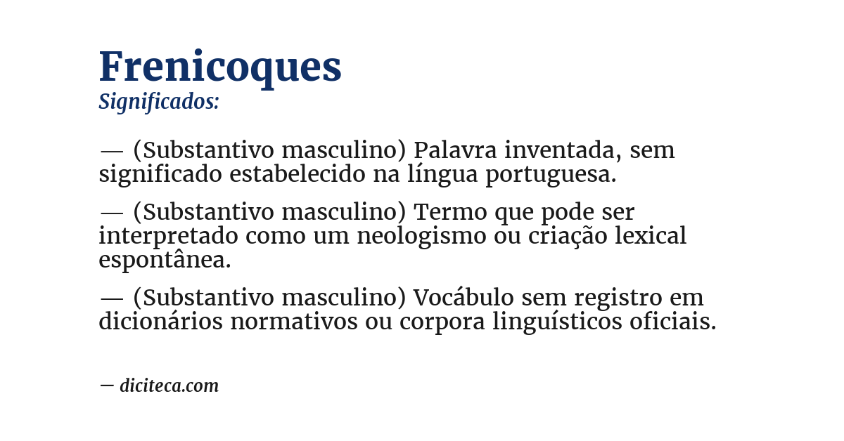 Significado de frenicoques
