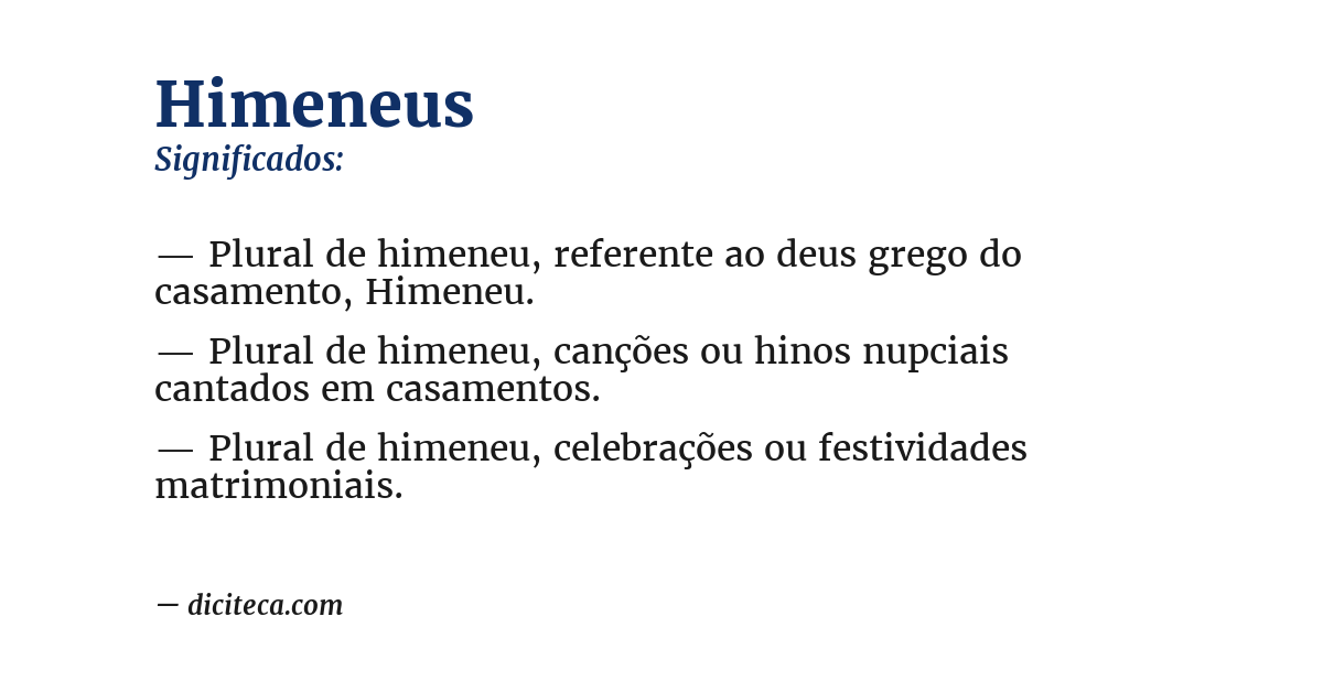 Significado de himeneus