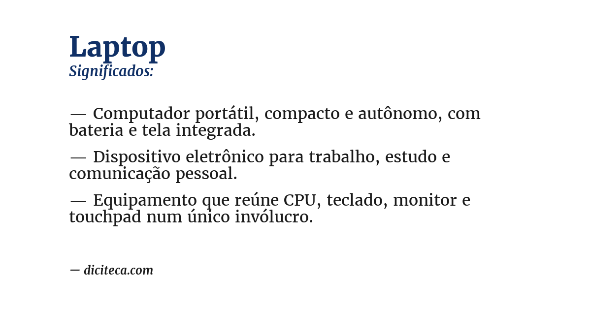 Significado de laptop