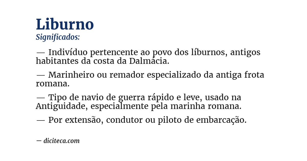 Significado de liburno