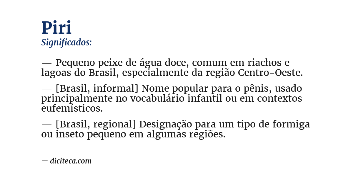 Significado de piri