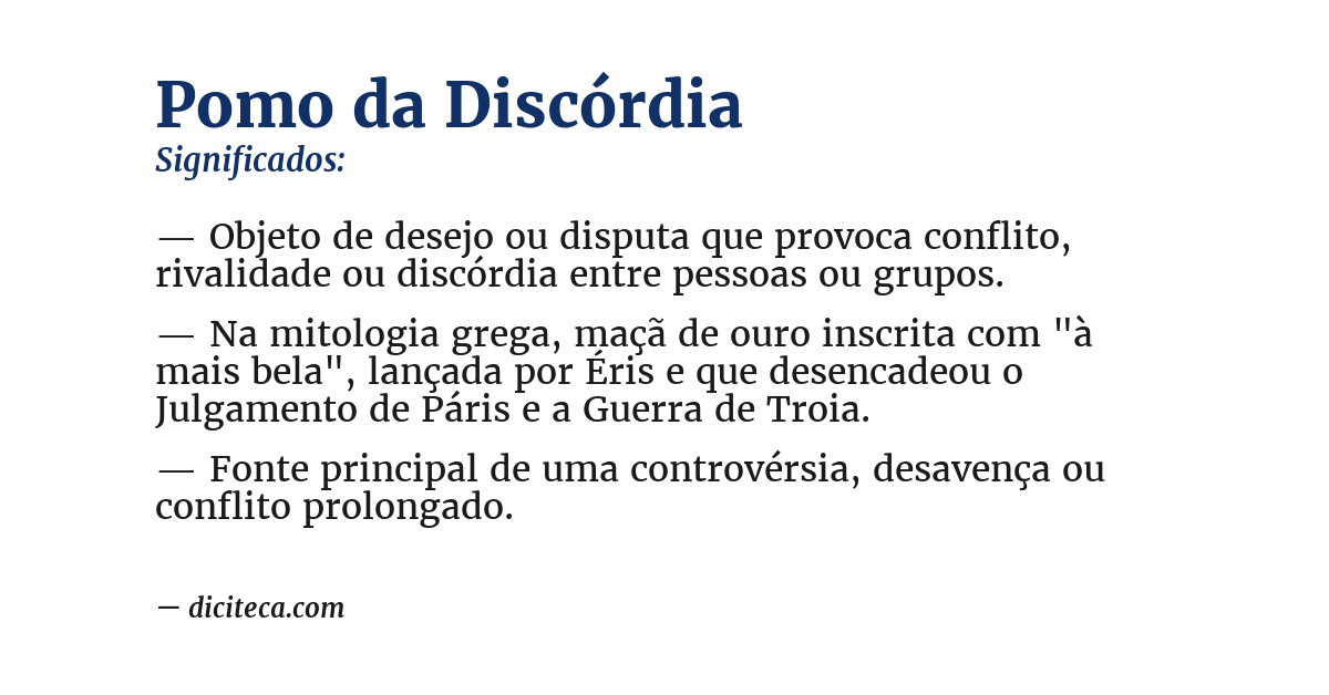 Significado de pomo da discórdia