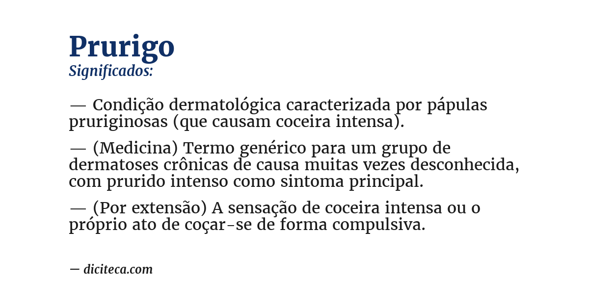 Significado de prurigo