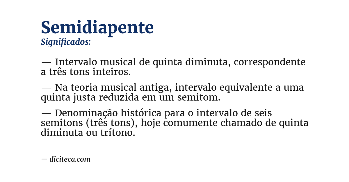 Significado de semidiapente