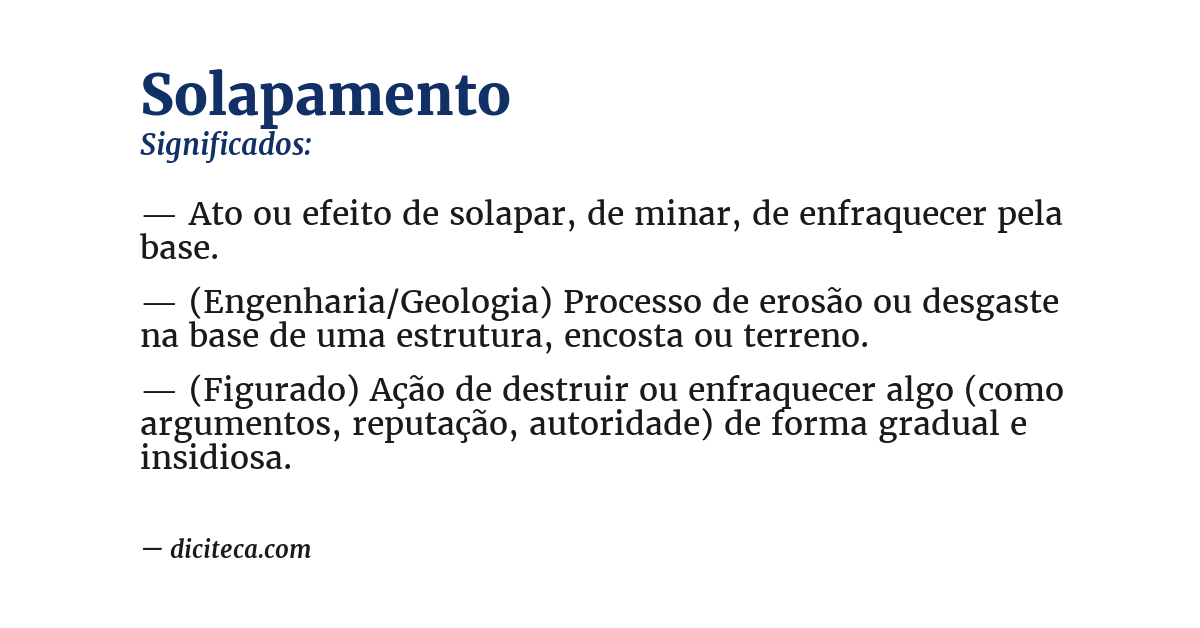 Significado de solapamento