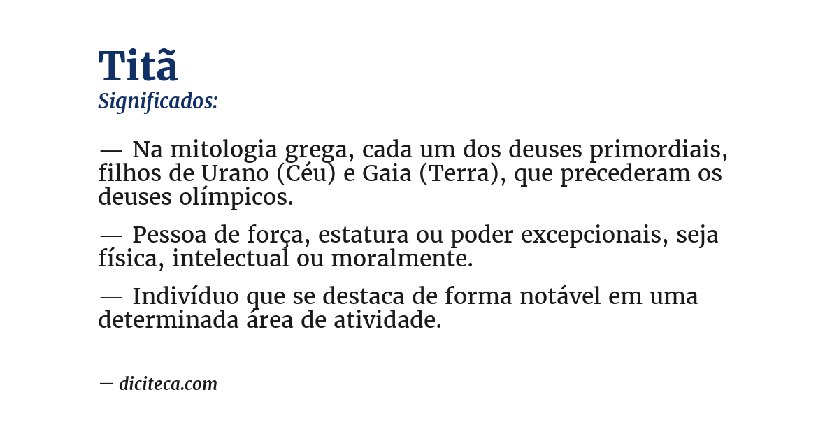 Significado de titã