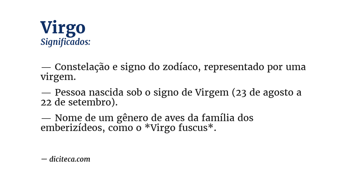 Significado de virgo