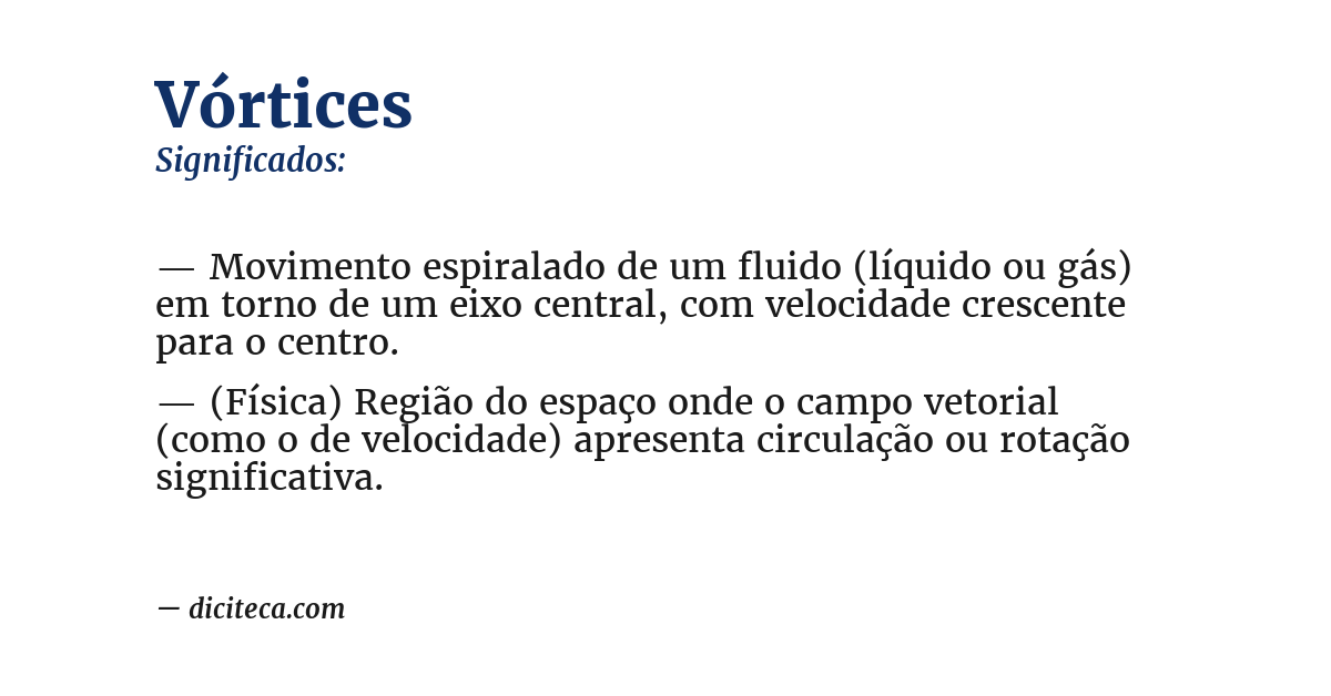 Significado de vórtices