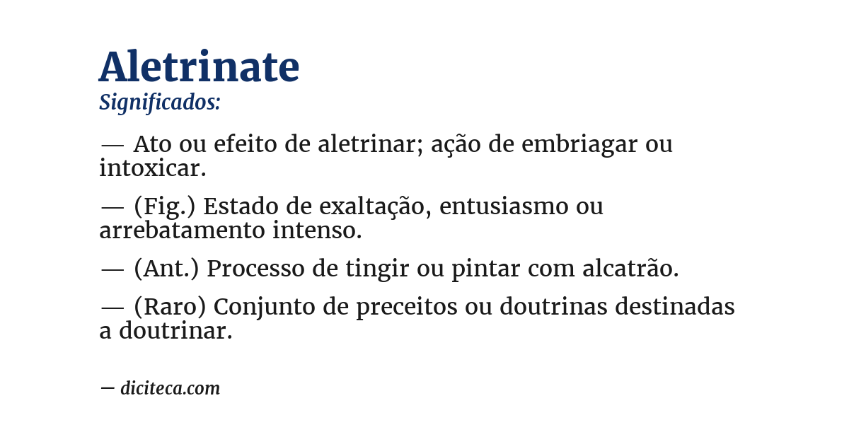 Significado de aletrinate