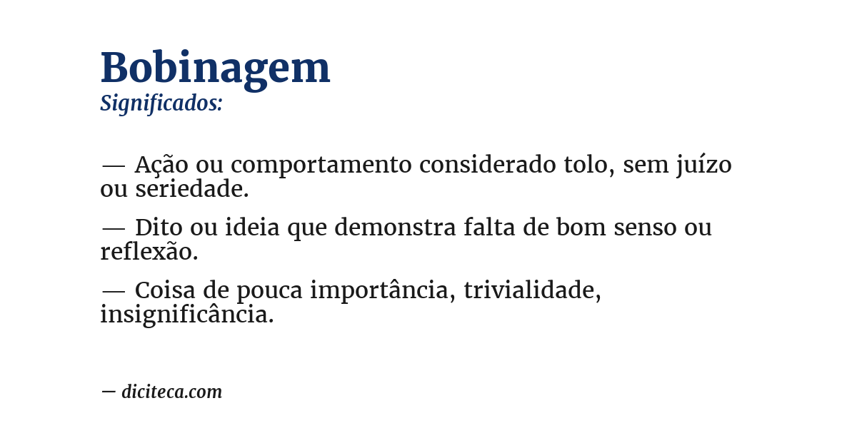 Significado de bobinagem