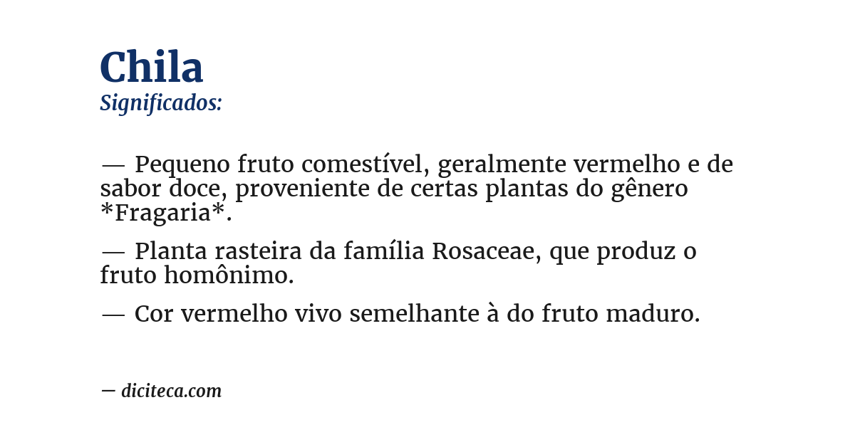 Significado de chila