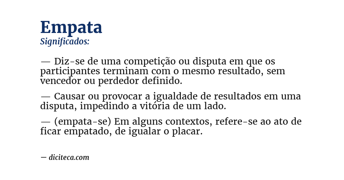Significado de empata