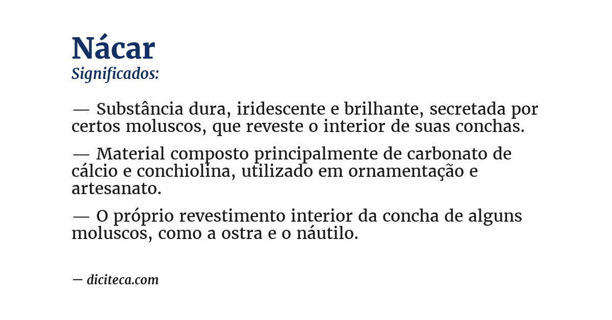 Significado de nácar