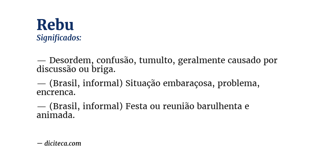 Significado de rebu