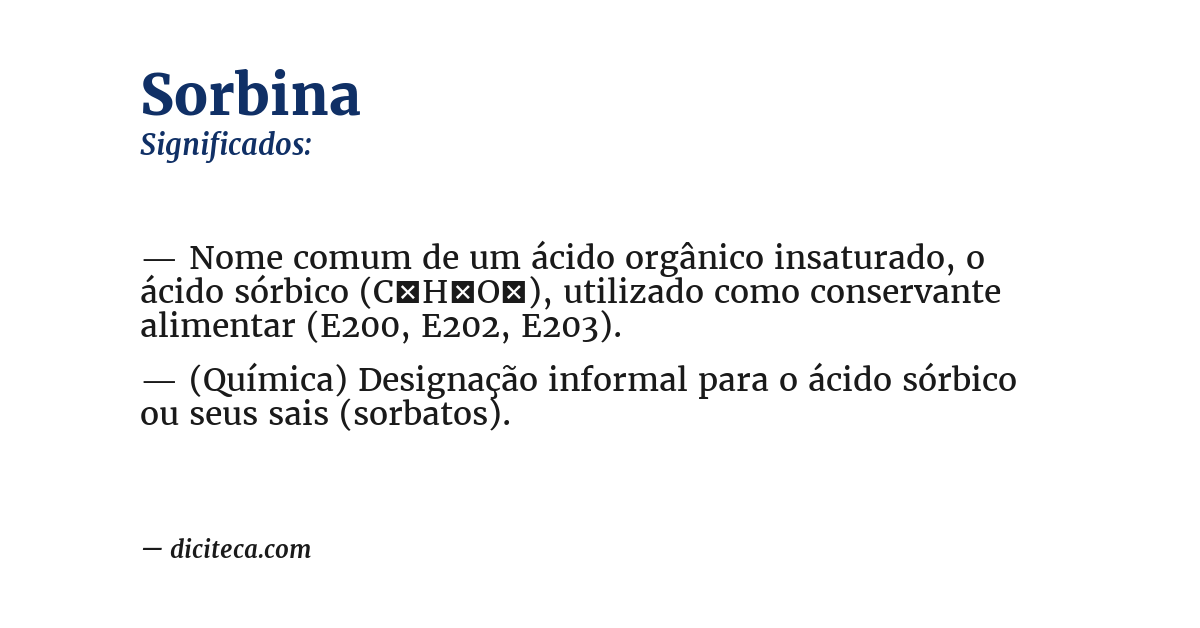 Significado de sorbina
