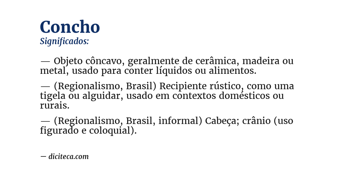 Significado de concho