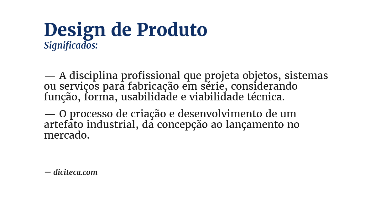 Significado de design de produto