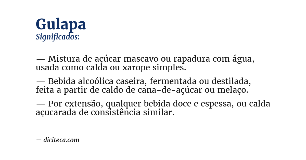 Significado de gulapa