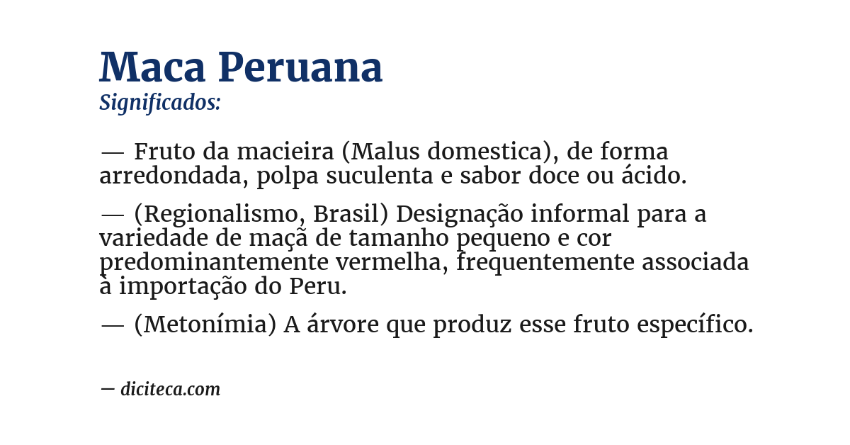 Significado de maca peruana
