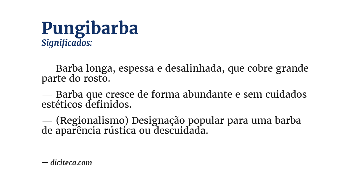 Significado de pungibarba