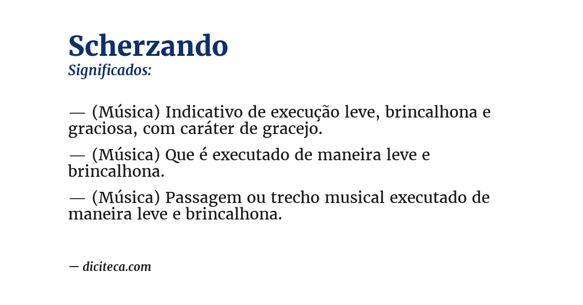 Significado de scherzando
