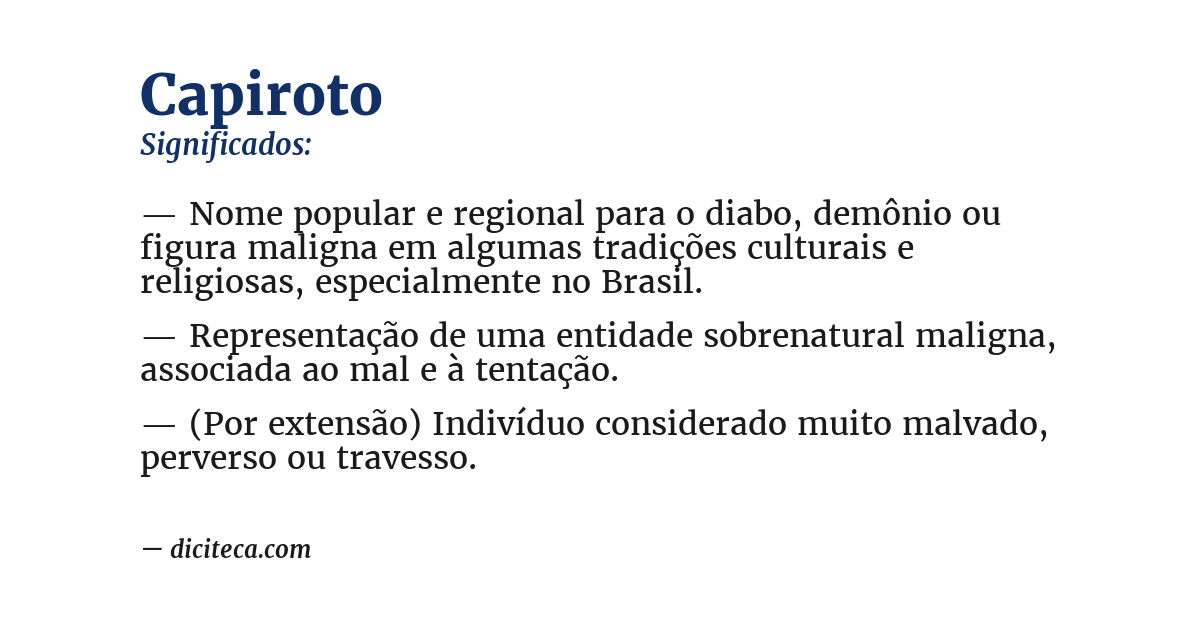 Significado de capiroto