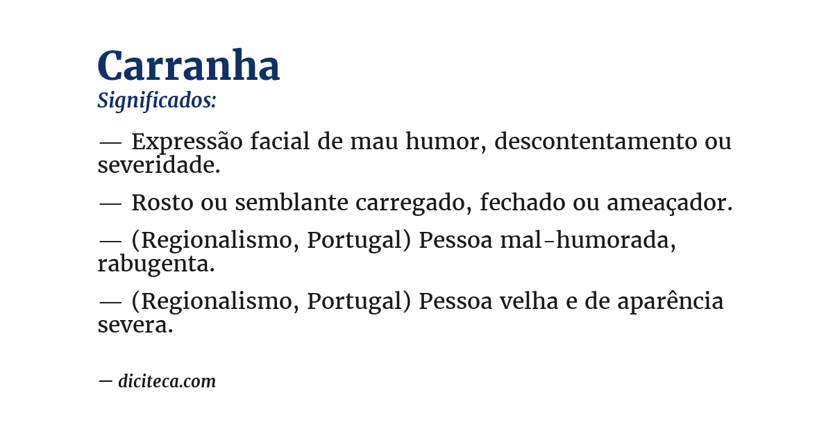 Significado de carranha