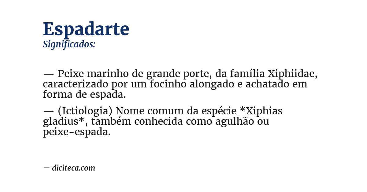 Significado de espadarte