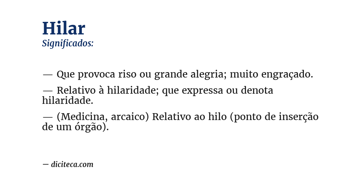 Significado de hilar