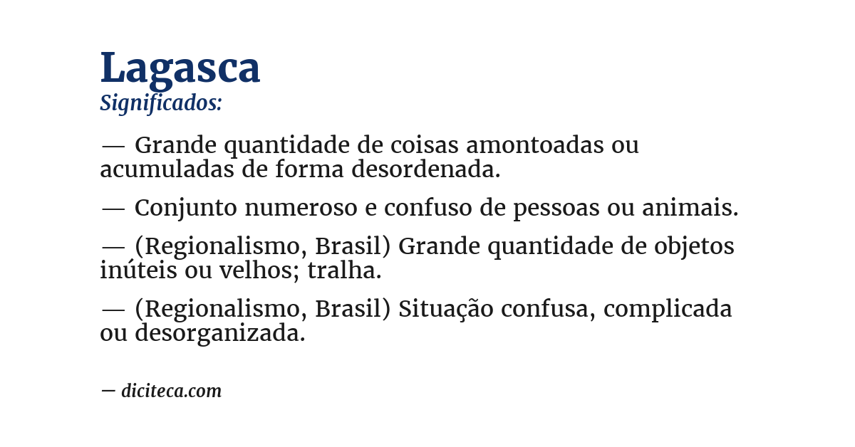 Significado de lagasca