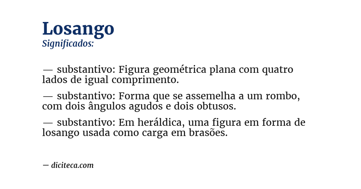 Significado de losango