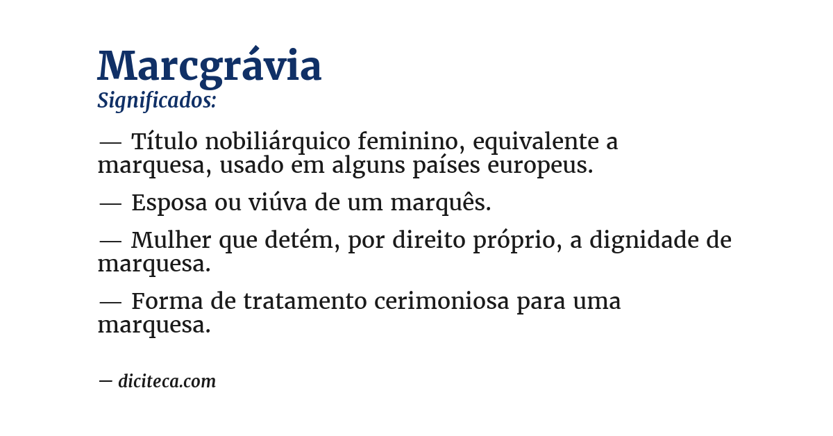 Significado de marcgrávia