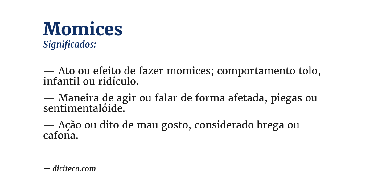 Significado de momices