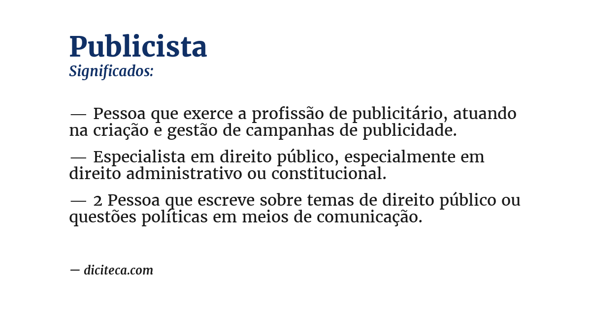 Significado de publicista